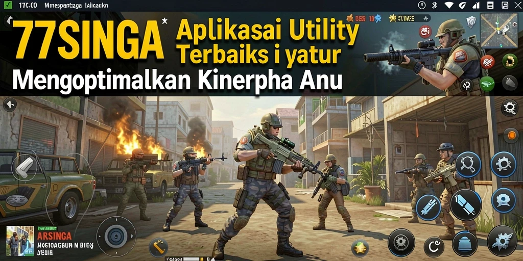 Tampilan utama aplikasi 77SINGA dengan antarmuka intuitif dan fitur-fitur unggulan.