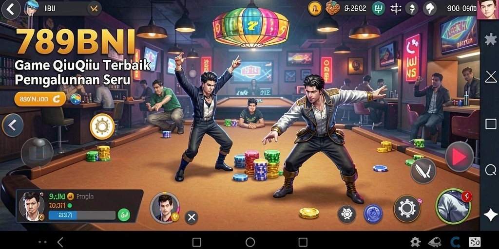 Screenshot gameplay QiuQiu yang menampilkan aksi seru dalam 789BNI.
