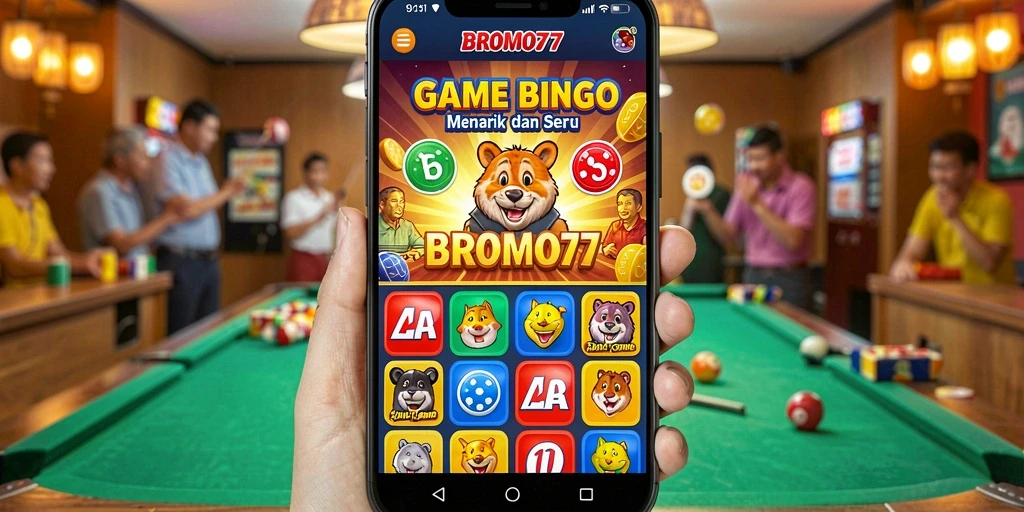 Tampilan gameplay BROMO77 yang seru dan interaktif di layar.