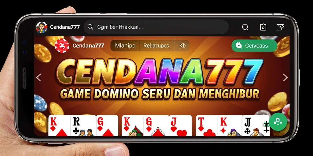 Tampilan aksi seru dalam permainan CENDANA777 di meja domino.