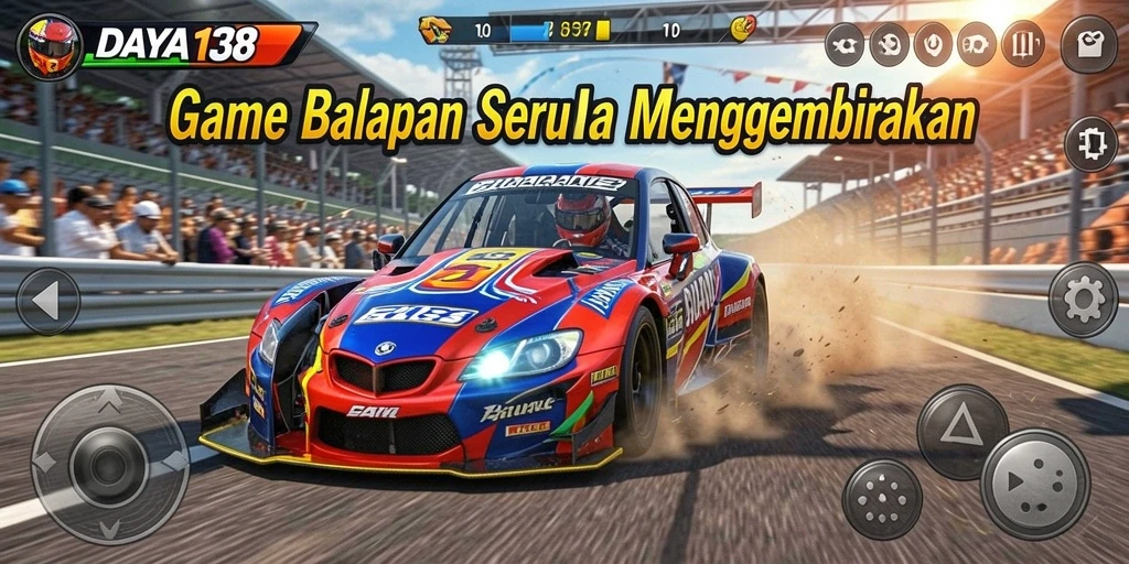 Tampilan menarik dari gameplay balapan yang seru di DAYA138.