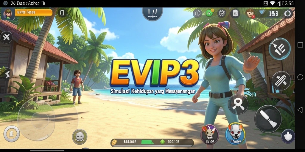 Tampilan gameplay <strong>EVIP3</strong> yang memukau dan interaktif.