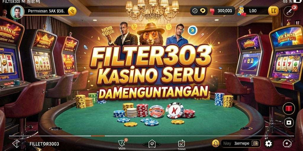 Tampilan Gameplay Seru di FILTER303 dengan Atmosfer Kasino yang Menggembirakan