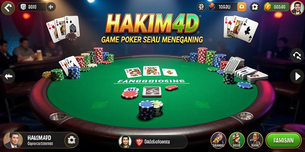 Gameplay menegangkan dari HAKIM4D untuk penggemar Poker.