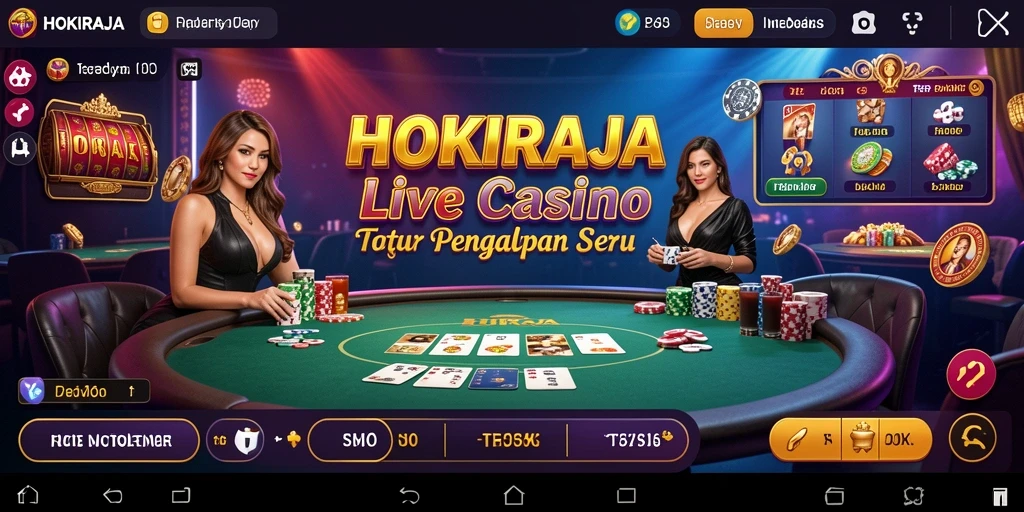 Tampilan gameplay HOKIRAJA yang mendebarkan dan interaktif.