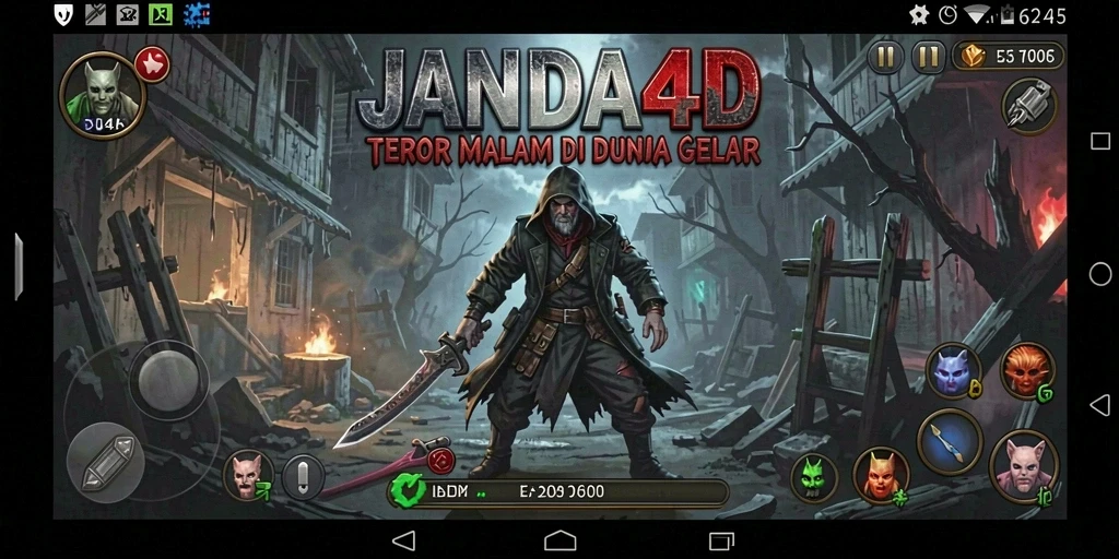 Screenshot JANDA4D menampilkan suasana mencekam dalam gameplay.