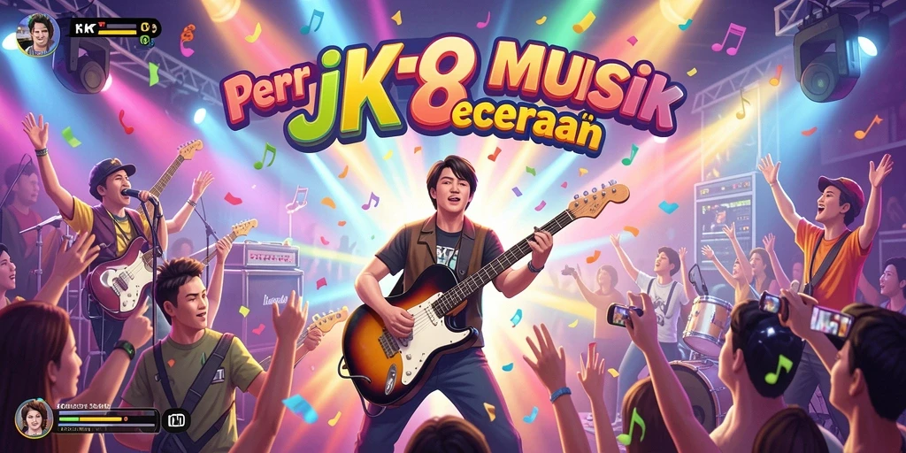 Screenshot utama JKT8 menampilkan gameplay interaktif dan menarik.