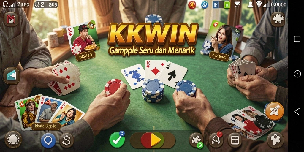 Gameplay Gaple seru dengan tampilan yang menarik.