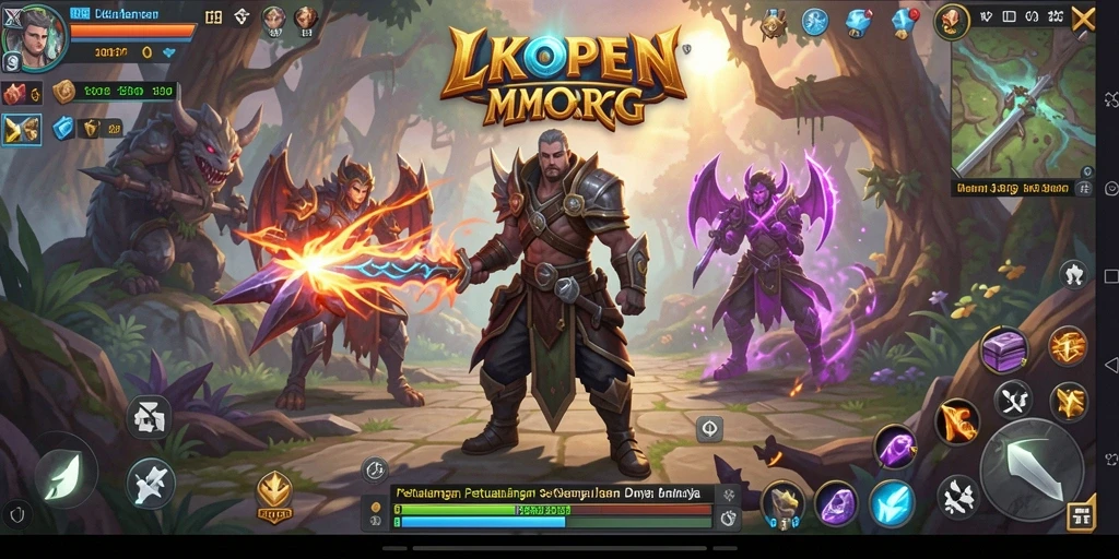 Gameplay LKOPEN yang intens dan seru dalam dunia MMORPG.