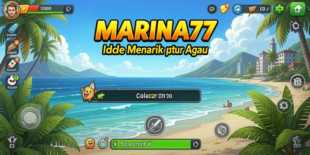 Tampilan utama gameplay <strong>MARINA77</strong> dengan elemen Idle yang menarik.