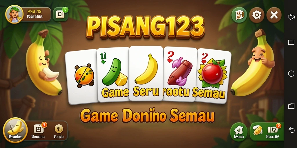 Tampilan gameplay seru PISANG123 dalam permainan Domino.