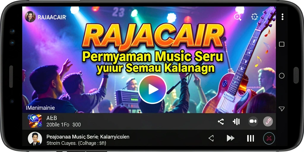 Tampilan gameplay menarik dari RAJACAIR dengan musikalitas yang mengasyikkan.