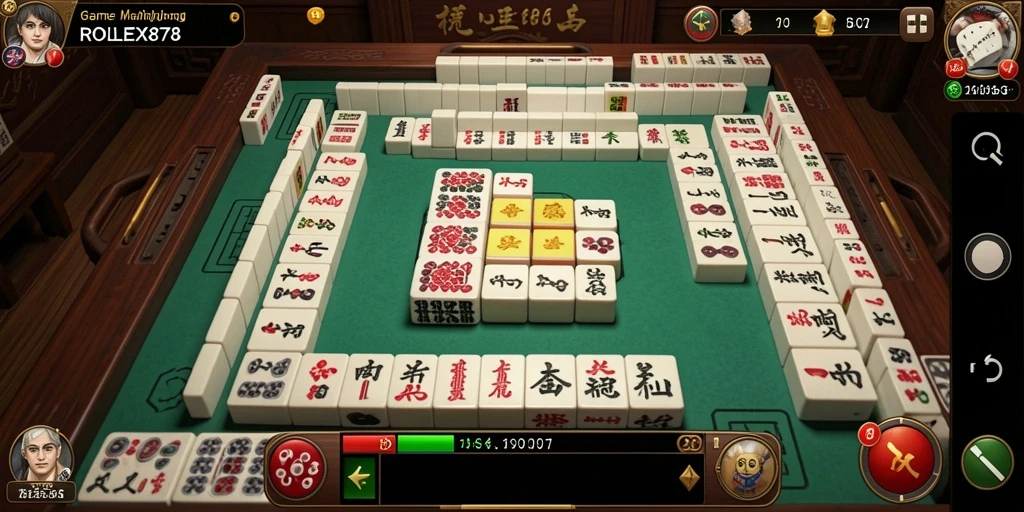 Tampilan gameplay seru dari permainan Mahjong ROLEX878.
