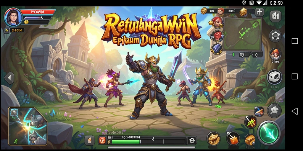 Tampilan grafis menakjubkan dari gameplay RPIDWIN yang memikat.