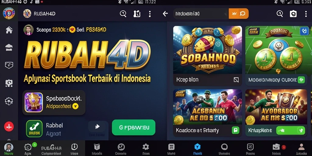 Tampilan utama RUBAH4D dengan berbagai pilihan taruhan olahraga.