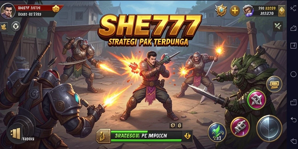 Tampilan gameplay SHE777 yang mendebarkan dalam strategi.