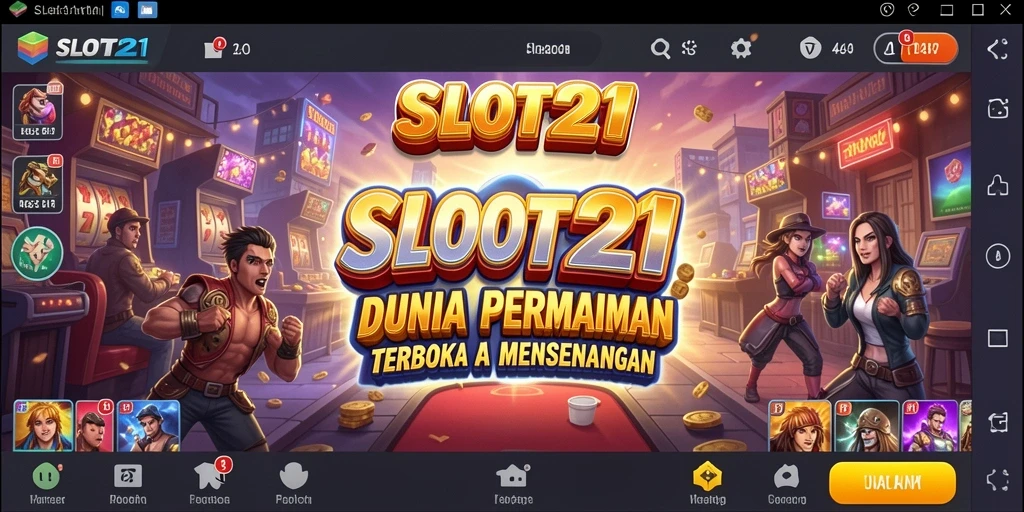 Screenshot utama SLOT21 menampilkan eksplorasi dalam dunia terbuka yang menarik.