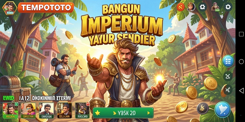Tampilan gameplay seru TEMPOTOTO yang mengasyikkan.