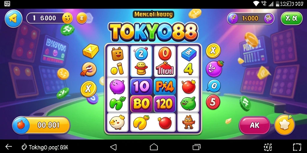 Tampilan gameplay Bingo yang seru dan interaktif di TOKYO88.