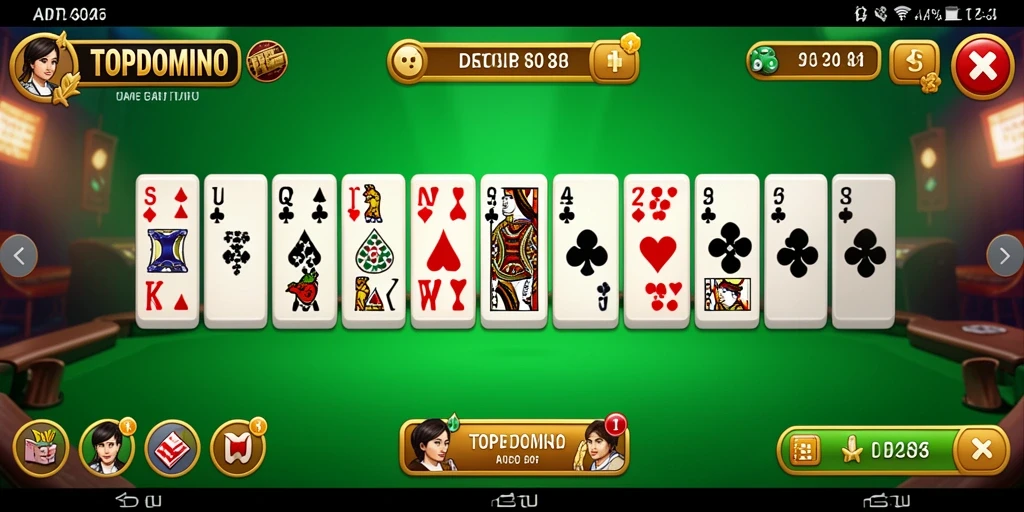 Tangkapan layar gameplay seru dari TOPDOMINO.