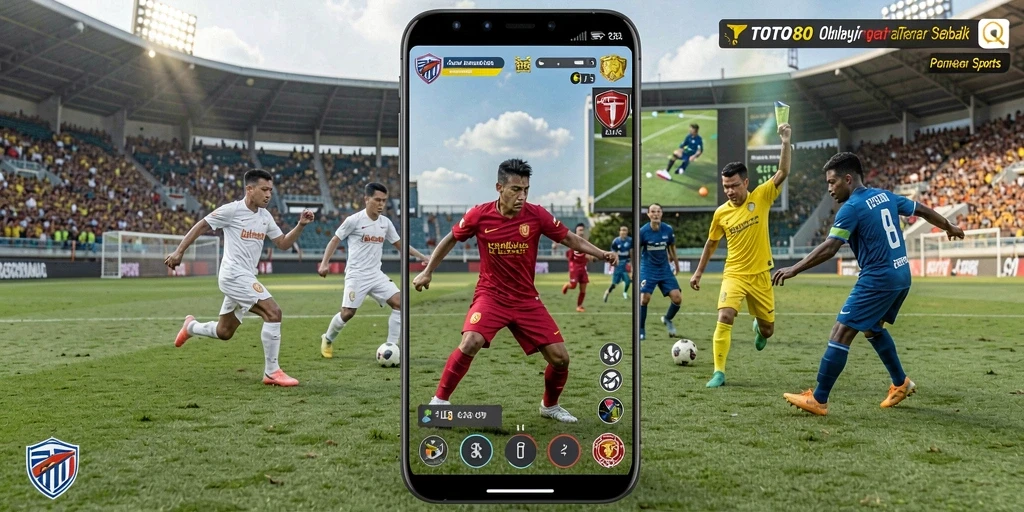 Screenshot utama TOTO80 menampilkan aksi seru dalam pertandingan olahraga.