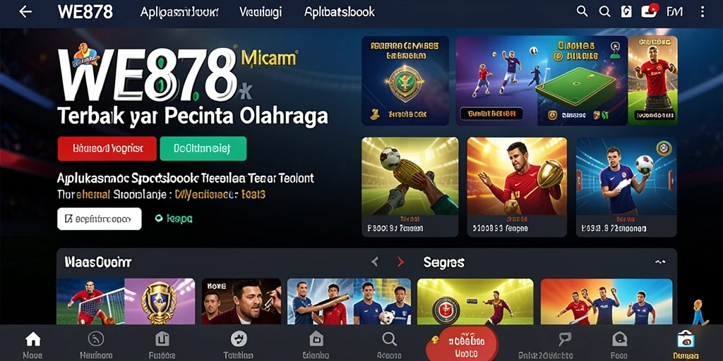 Tampilan menarik dari gameplay WE878 saat melakukan taruhan olahraga.